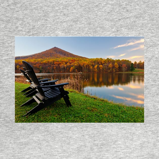 Autumn Lakeside Serenity - Peaks of Otter by somadjinn